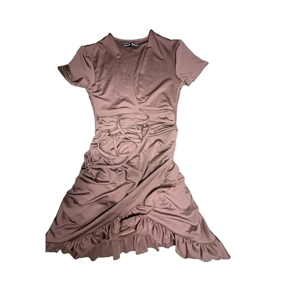 SHEIN Sexy Mini Dress with Ruffled Hem - Picture 1 of 1